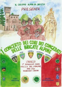 Manifesto Concerto dei Cori dei Congedanti delle Brigate Alpine